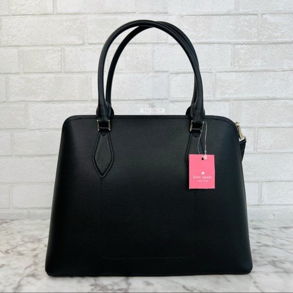 Kate Spade Black Large Darcy Satchel Crossbody - Picture 3 of 10